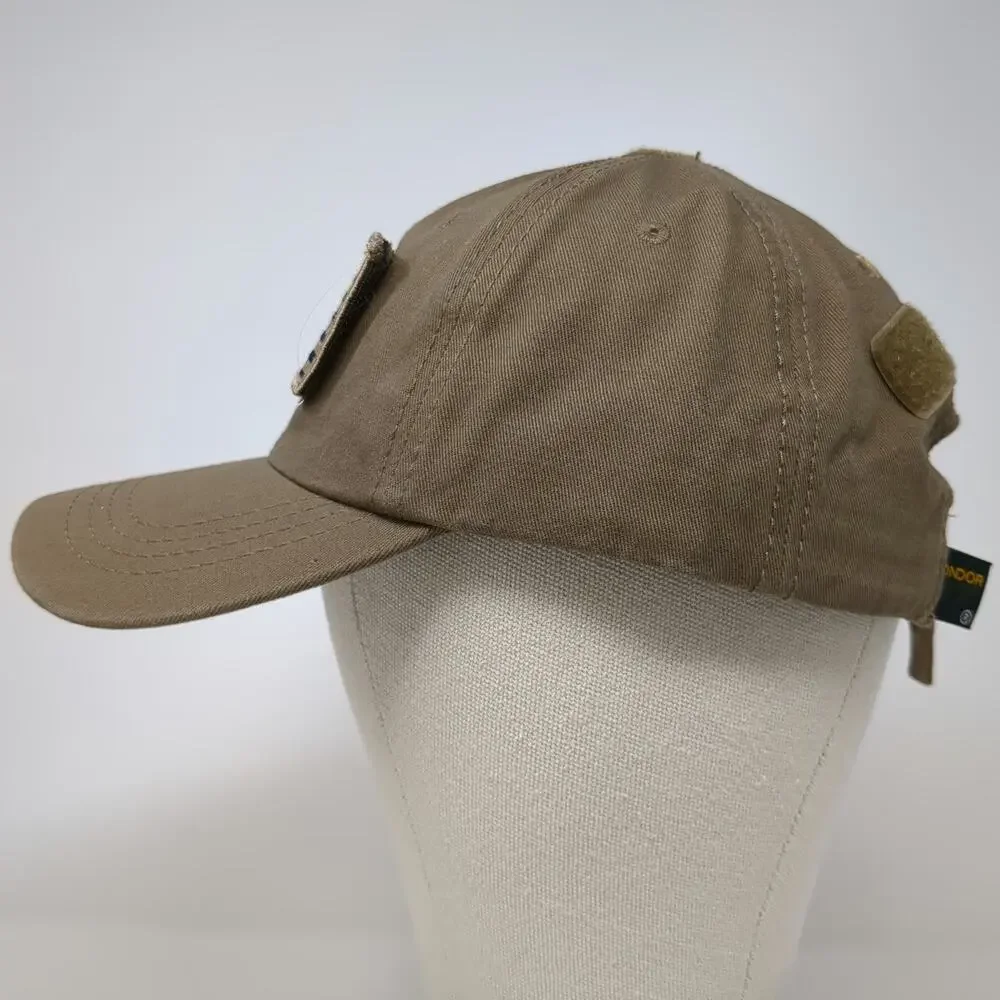 Condor Baseball Cap Brown One Size American Flag Patch Tactical RandCLP Hat